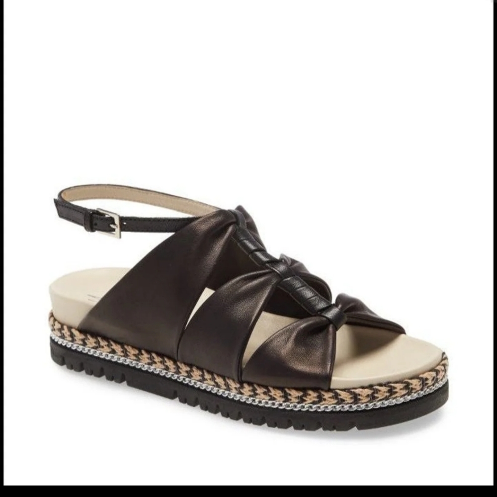 Amalfi by Rangoni Brent Sandal 3 bows line the top going down